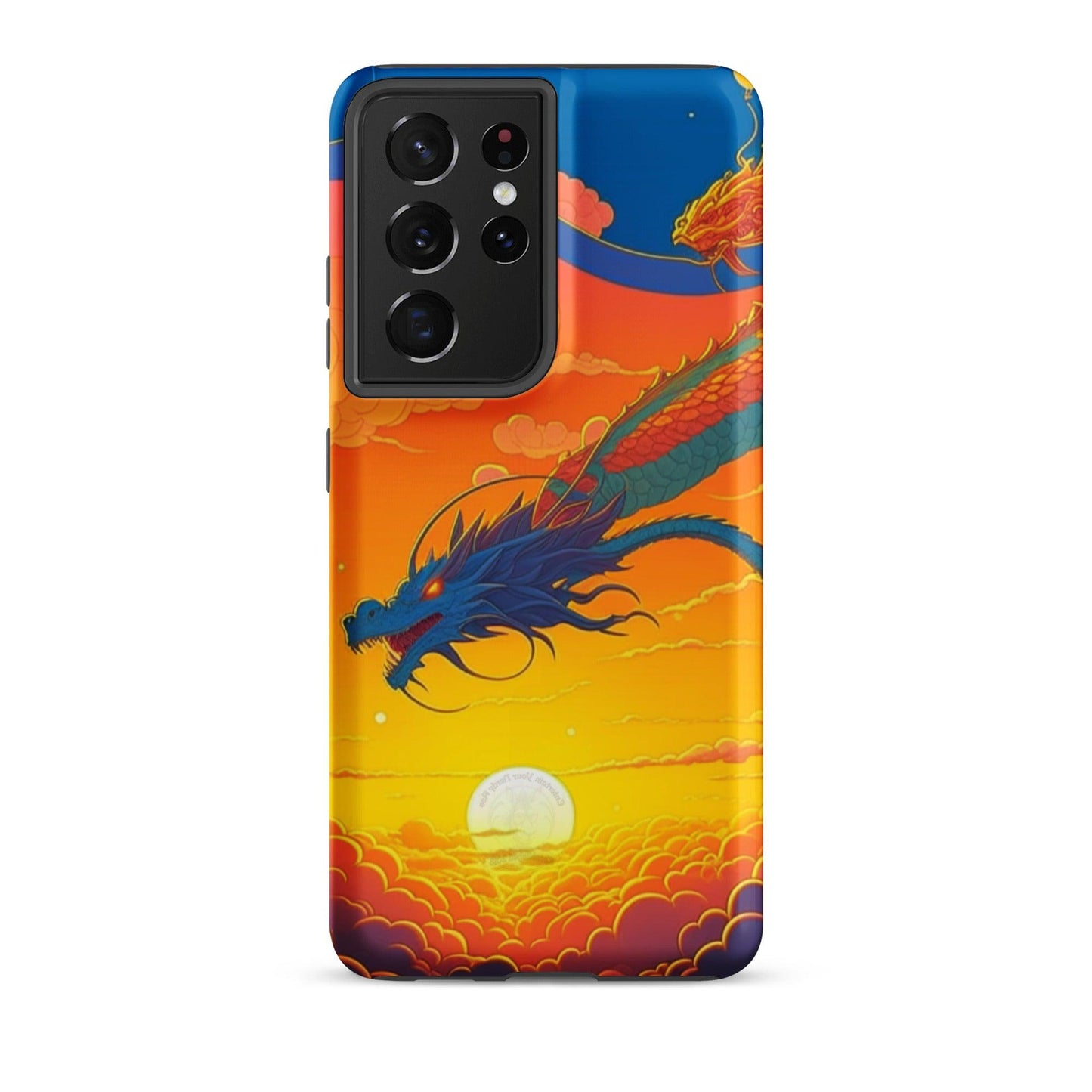 EYNA Emporium - "Sunset Dragon" Tough Case for Samsung® Phones - Dual Layer Protection