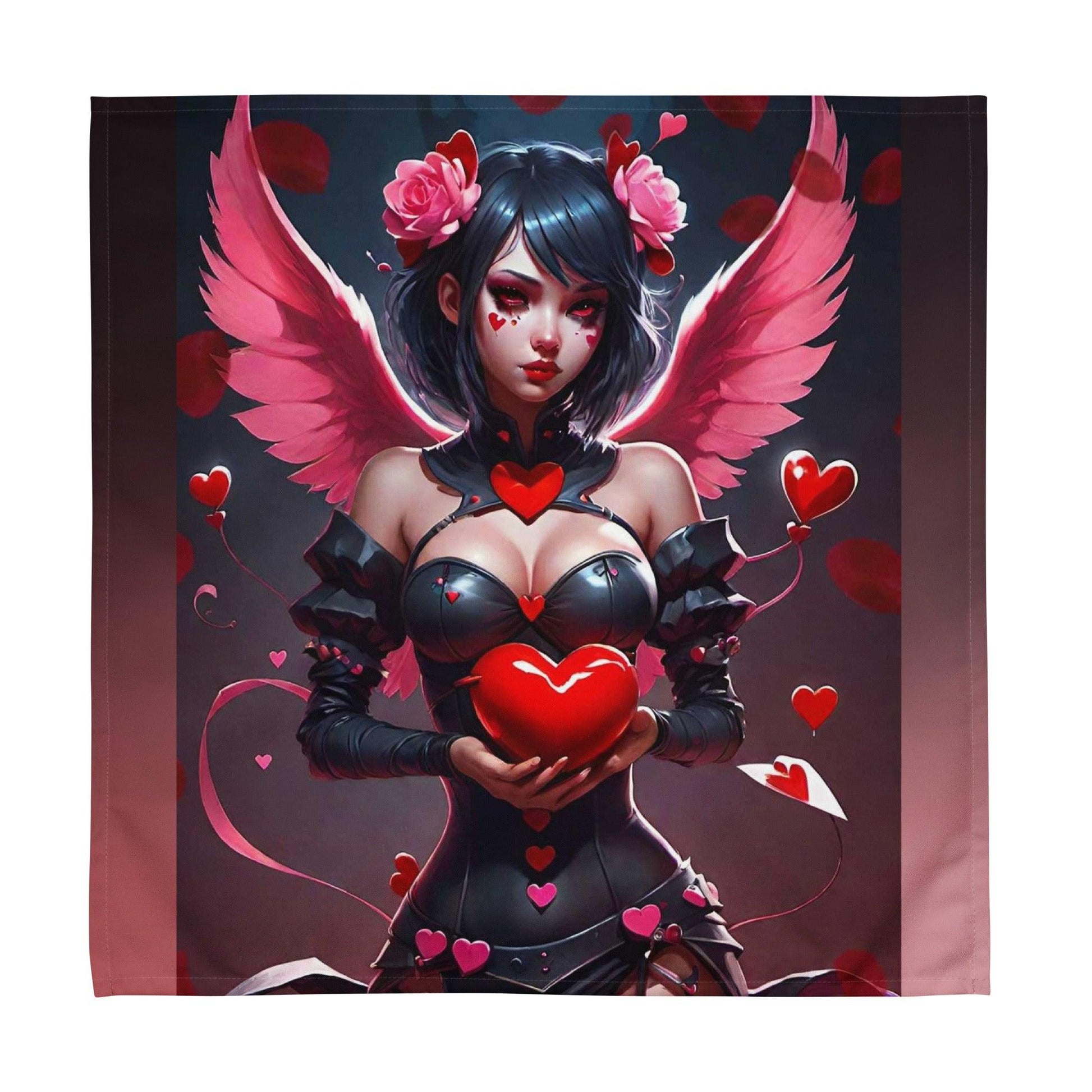 EYNA Emporium - "Valentine's Dark Angel" Broadcloth Napkin Set