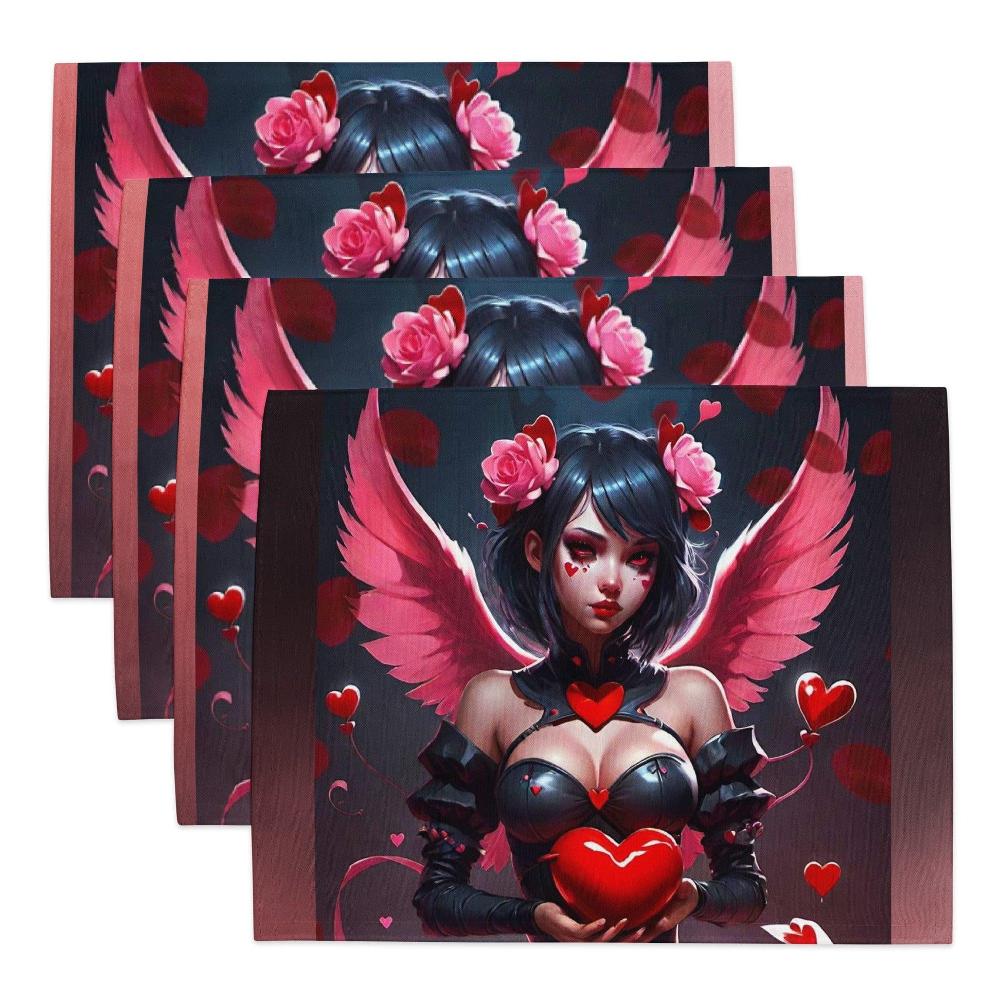 EYNA Emporium - "Valentine's Dark Angel" Placemat Set