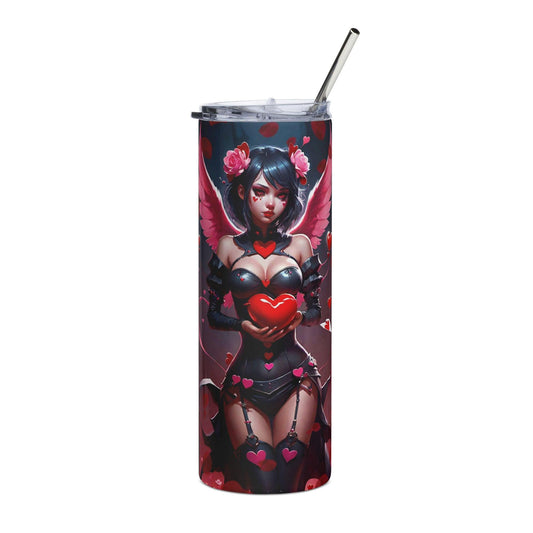 EYNA Emporium - "Valentine's Dark Angel" Stainless Steel Tumbler