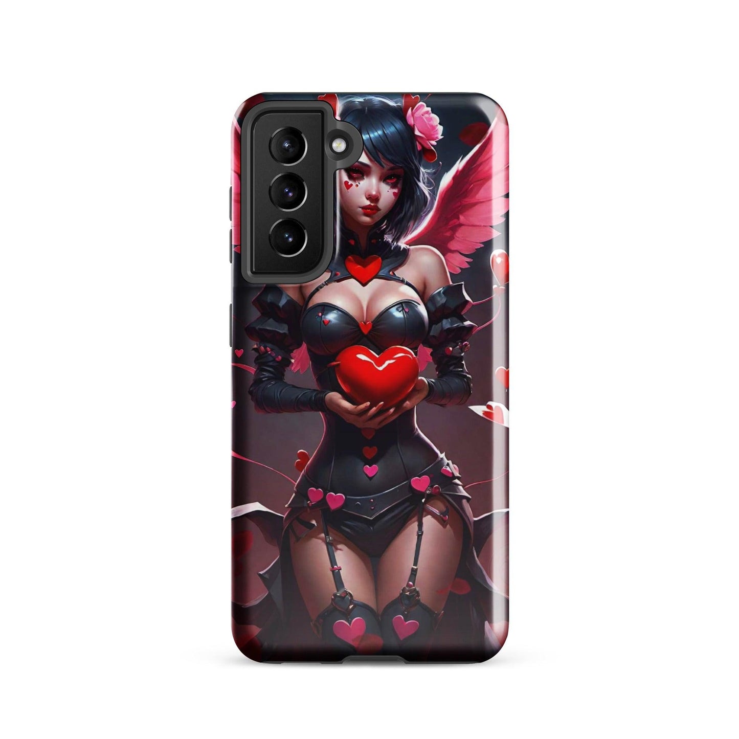 EYNA Emporium - "Valentine's Dark Angel" Tough case for Samsung® Phones - Dual Layer Protection