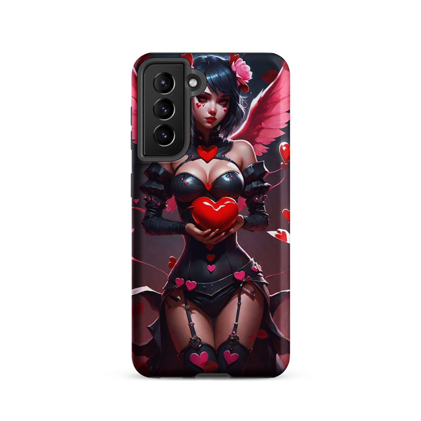 EYNA Emporium - "Valentine's Dark Angel" Tough case for Samsung® Phones - Dual Layer Protection