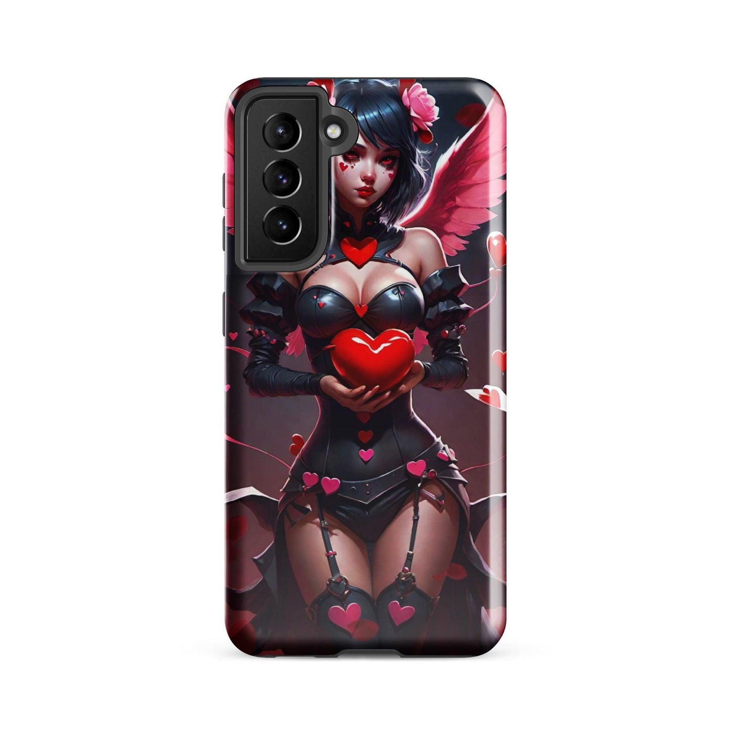 EYNA Emporium - "Valentine's Dark Angel" Tough case for Samsung® Phones - Dual Layer Protection