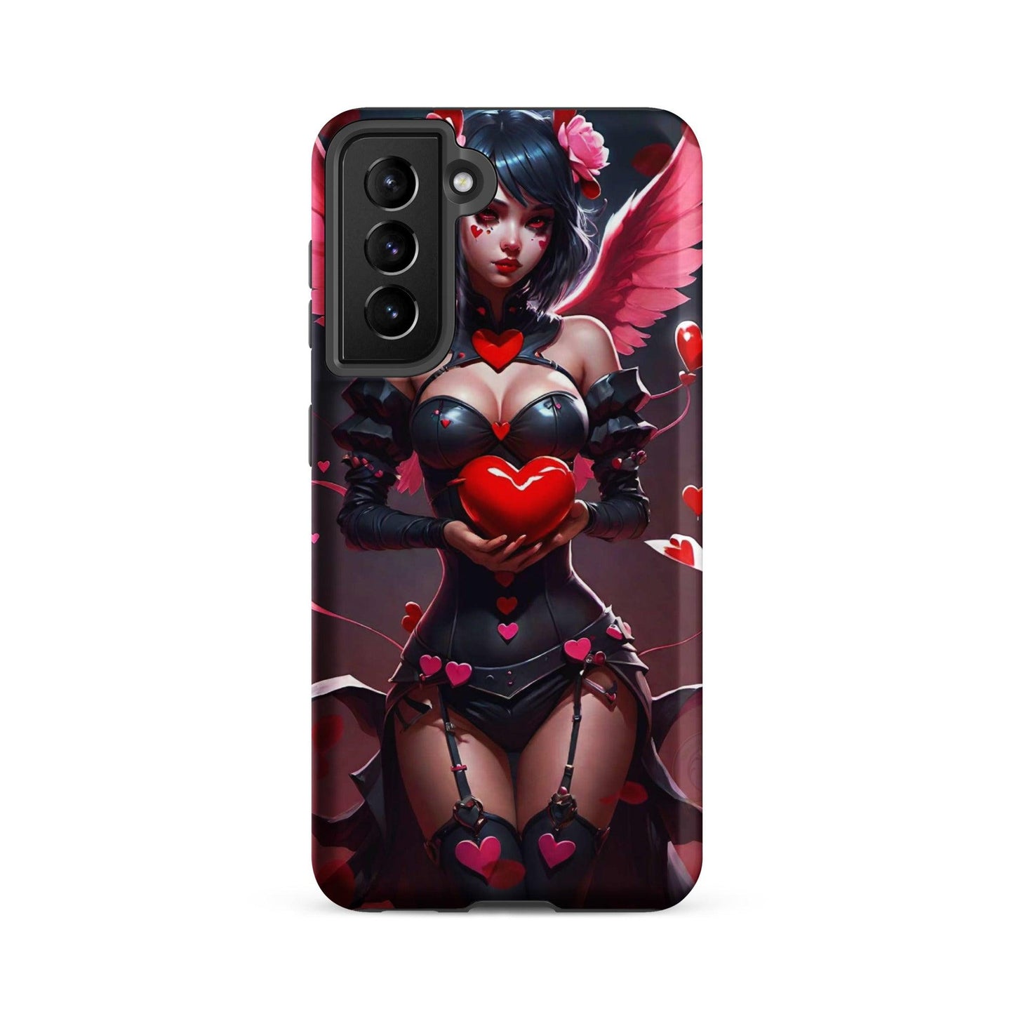 EYNA Emporium - "Valentine's Dark Angel" Tough case for Samsung® Phones - Dual Layer Protection