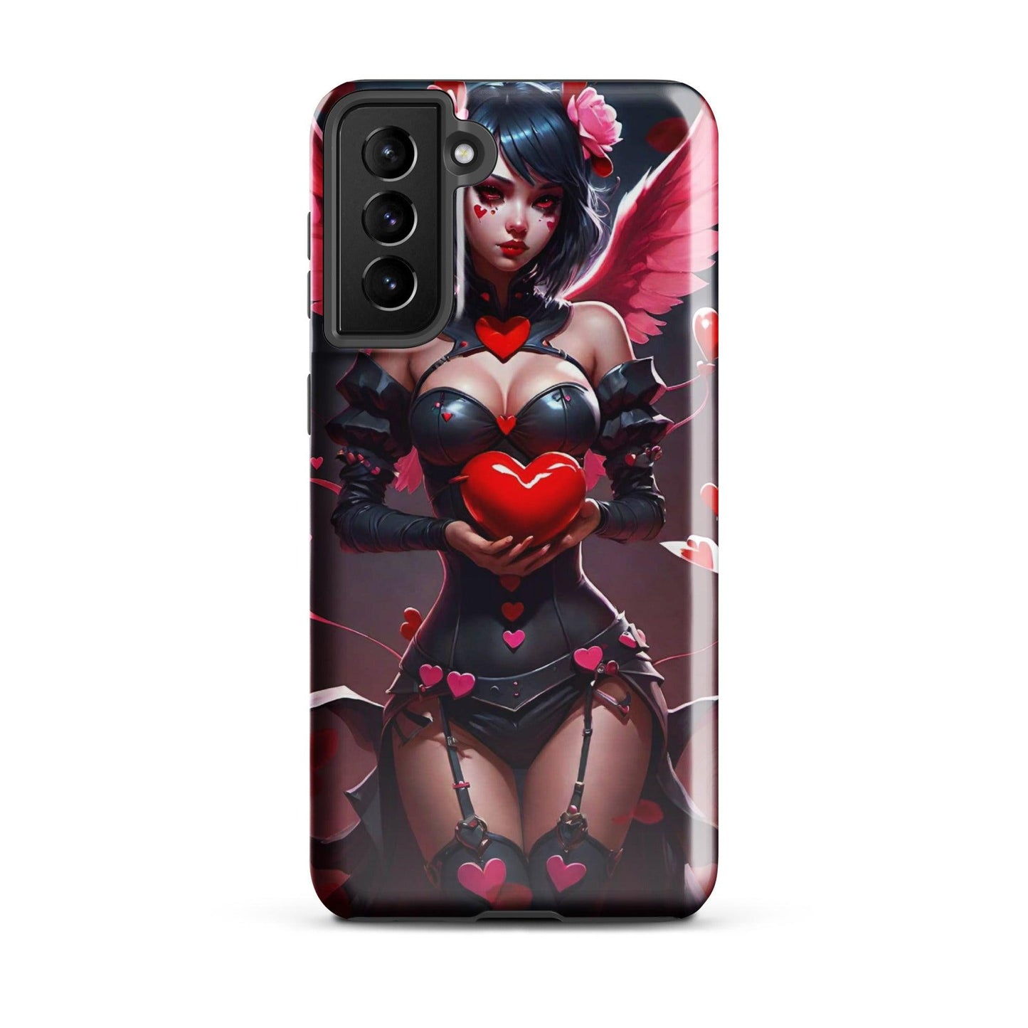 EYNA Emporium - "Valentine's Dark Angel" Tough case for Samsung® Phones - Dual Layer Protection