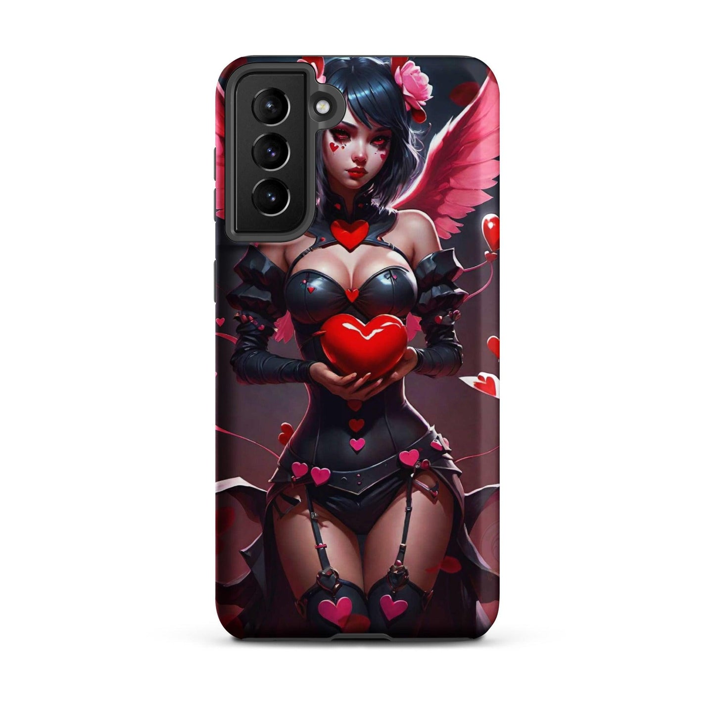 EYNA Emporium - "Valentine's Dark Angel" Tough case for Samsung® Phones - Dual Layer Protection