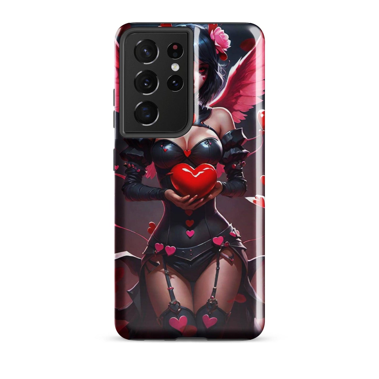 EYNA Emporium - "Valentine's Dark Angel" Tough case for Samsung® Phones - Dual Layer Protection