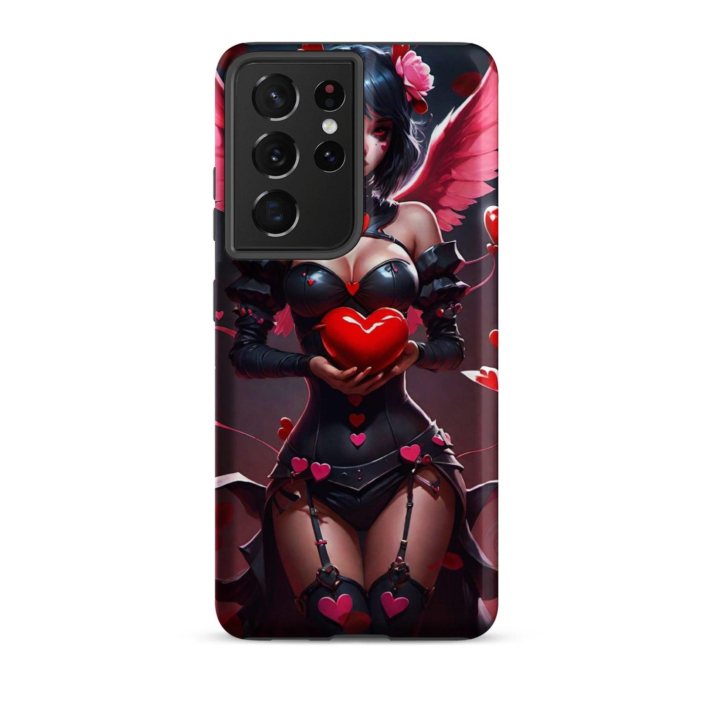 EYNA Emporium - "Valentine's Dark Angel" Tough case for Samsung® Phones - Dual Layer Protection