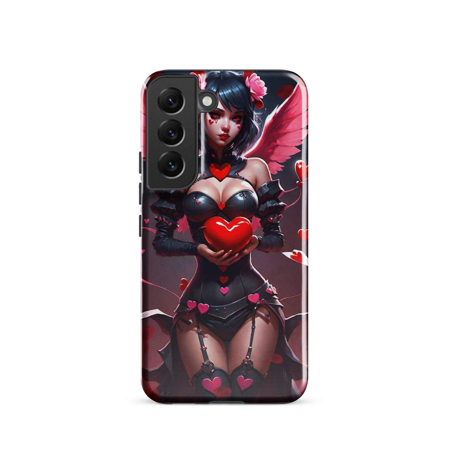 EYNA Emporium - "Valentine's Dark Angel" Tough case for Samsung® Phones - Dual Layer Protection