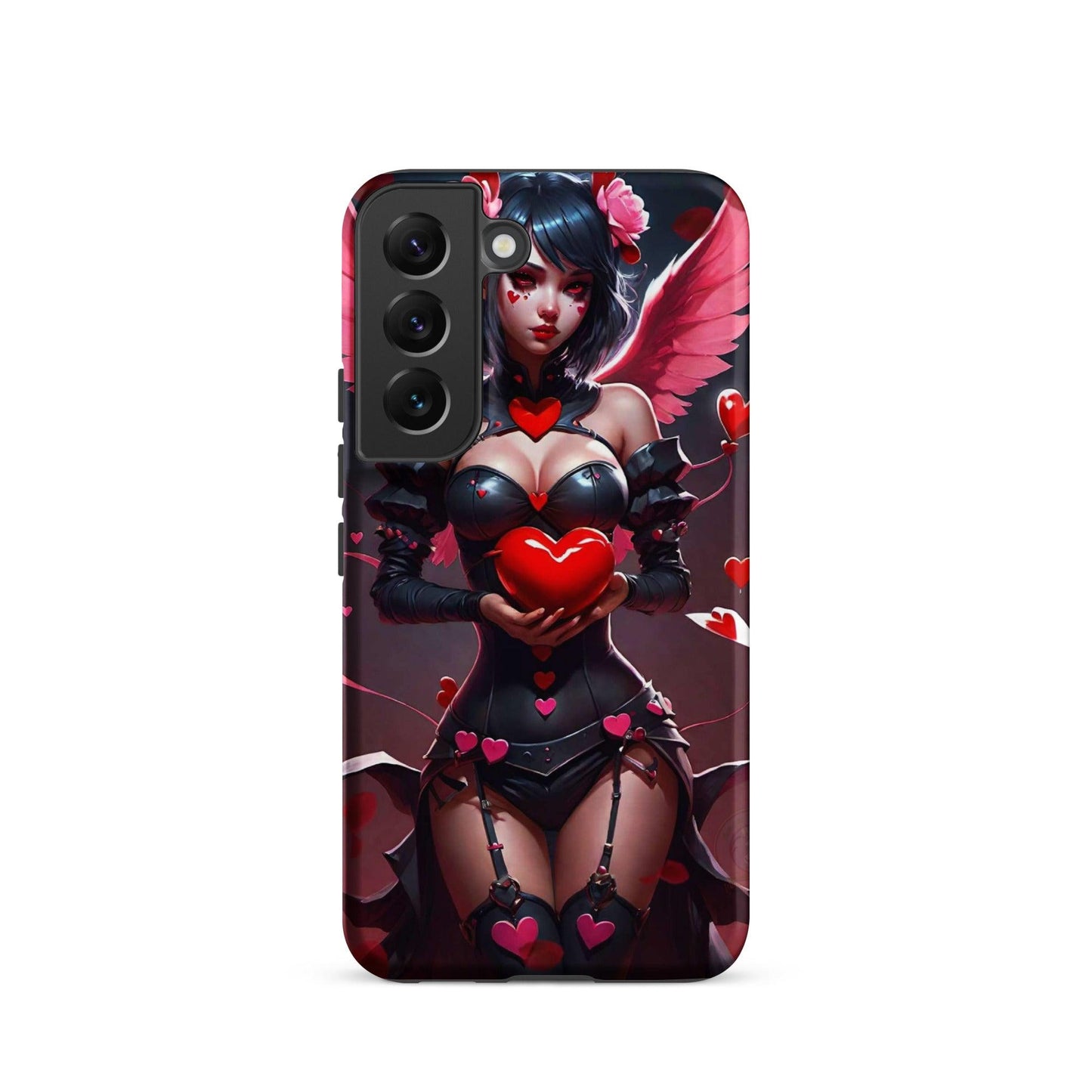 EYNA Emporium - "Valentine's Dark Angel" Tough case for Samsung® Phones - Dual Layer Protection