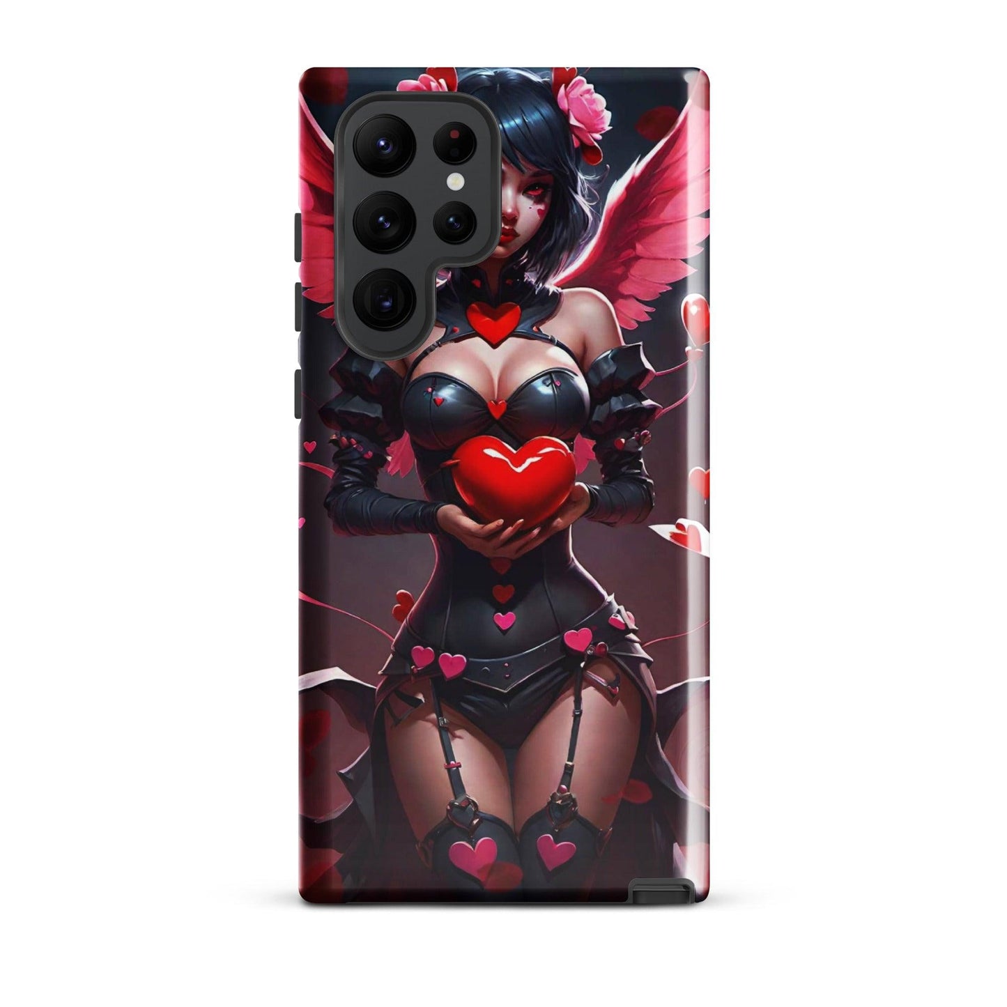 EYNA Emporium - "Valentine's Dark Angel" Tough case for Samsung® Phones - Dual Layer Protection