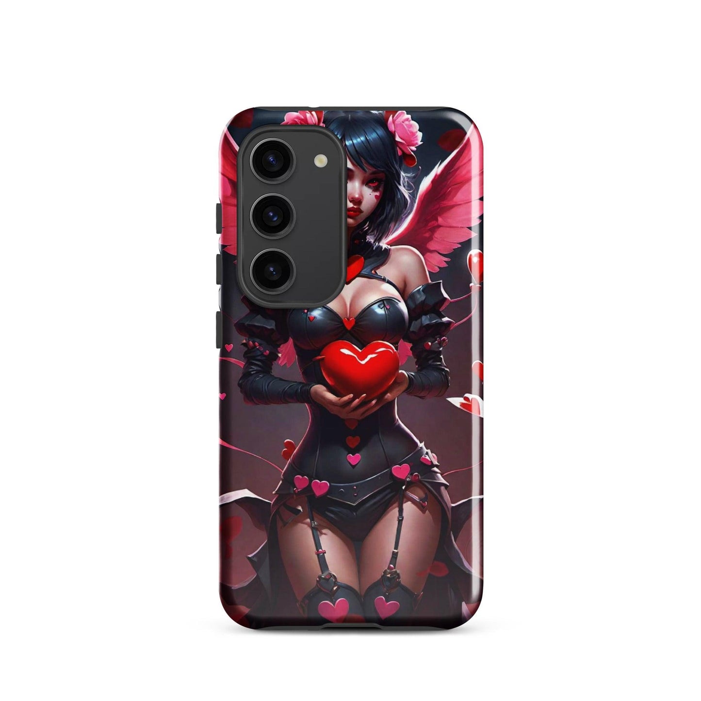 EYNA Emporium - "Valentine's Dark Angel" Tough case for Samsung® Phones - Dual Layer Protection