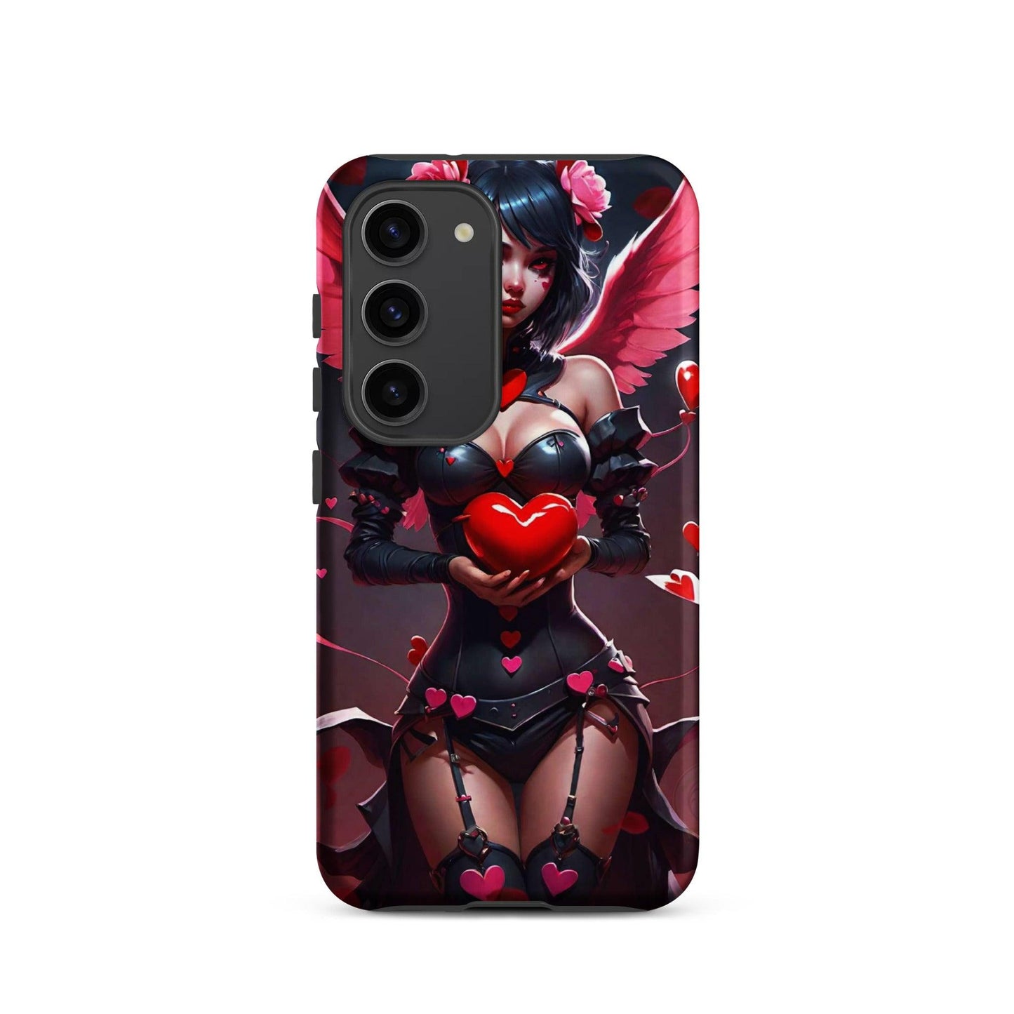 EYNA Emporium - "Valentine's Dark Angel" Tough case for Samsung® Phones - Dual Layer Protection