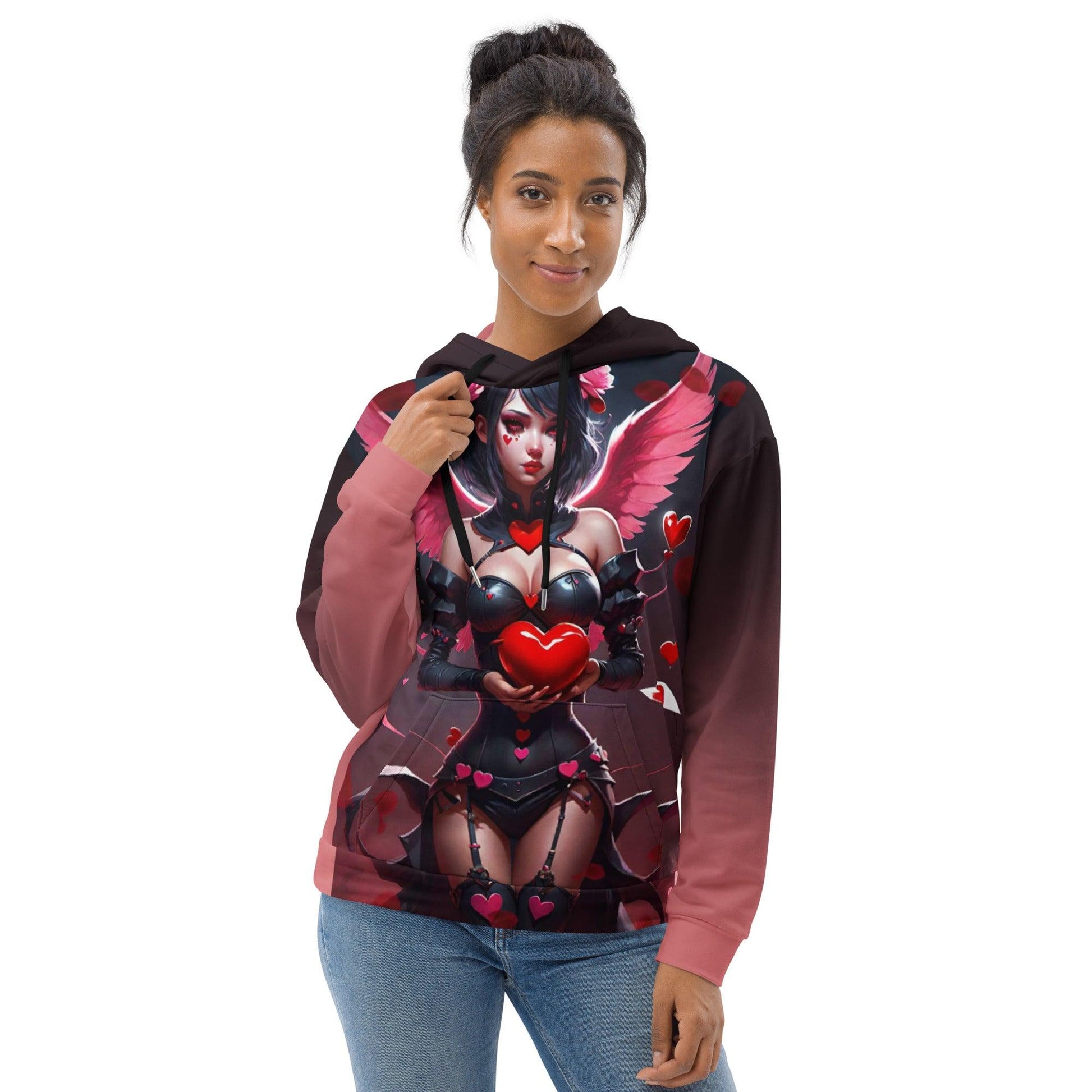 EYNA Emporium - "Valentine's Dark Angel" Unisex Hoodie