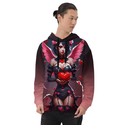 EYNA Emporium - "Valentine's Dark Angel" Unisex Hoodie