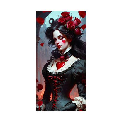 EYNA Emporium - "Valentine's Goth Girl" Matte Vertical Posters