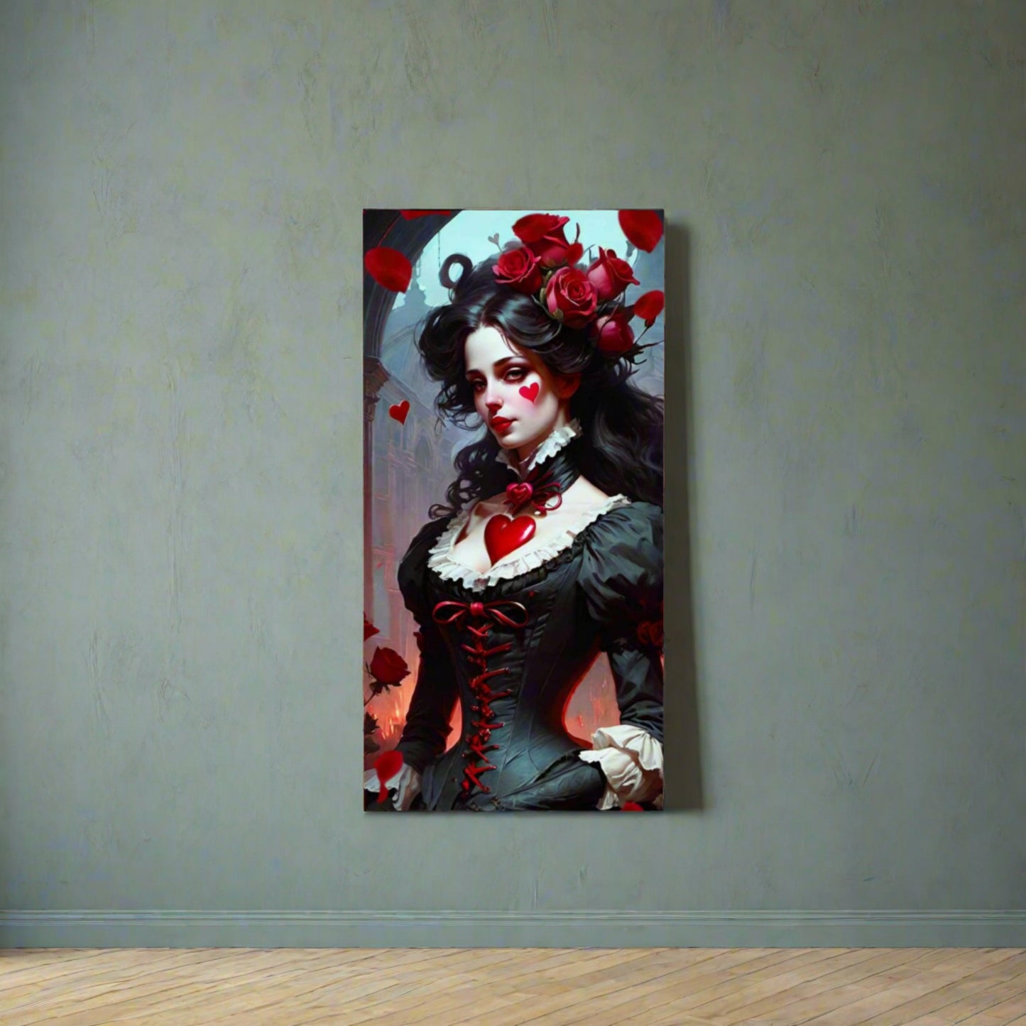 EYNA Emporium - "Valentine's Goth Girl" Matte Vertical Posters