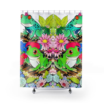 EYNA Emporium - "Vivid Frog" Shower Curtains