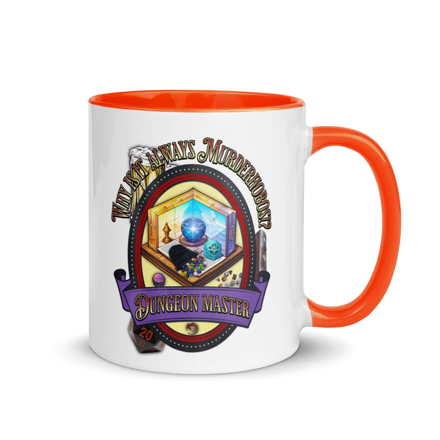 EYNA Emporium - "Why is it always Murderhobos!?" Dungeon Master Two-Toned Color Mug