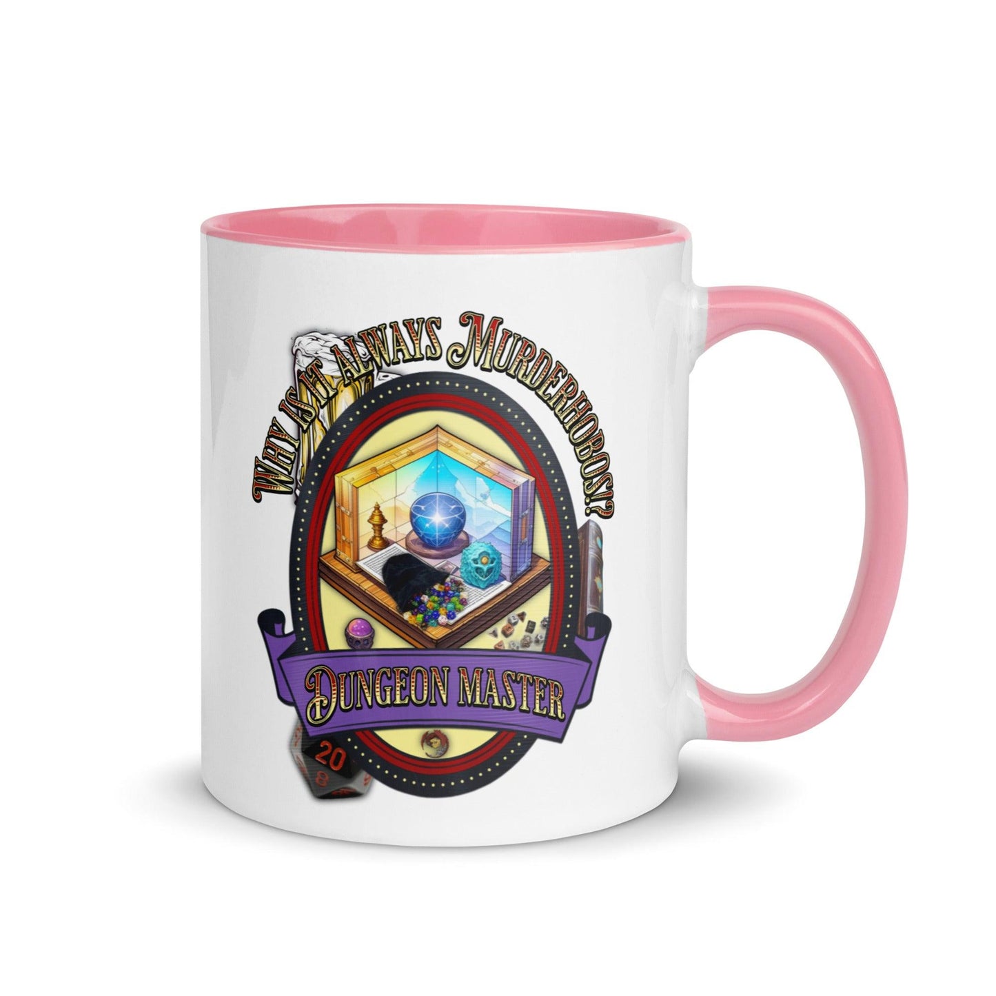 EYNA Emporium - "Why is it always Murderhobos!?" Dungeon Master Two-Toned Color Mug