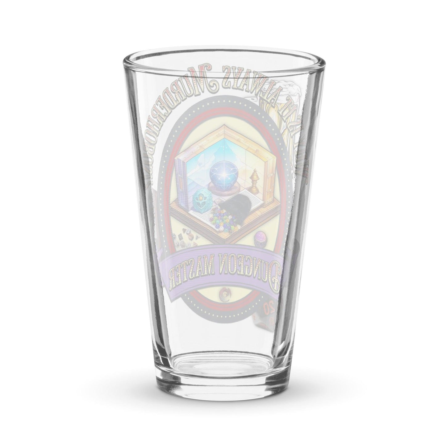 EYNA Emporium - "Why is it always Murderhobos!? Shaker Pint Glass - Dungeon Master