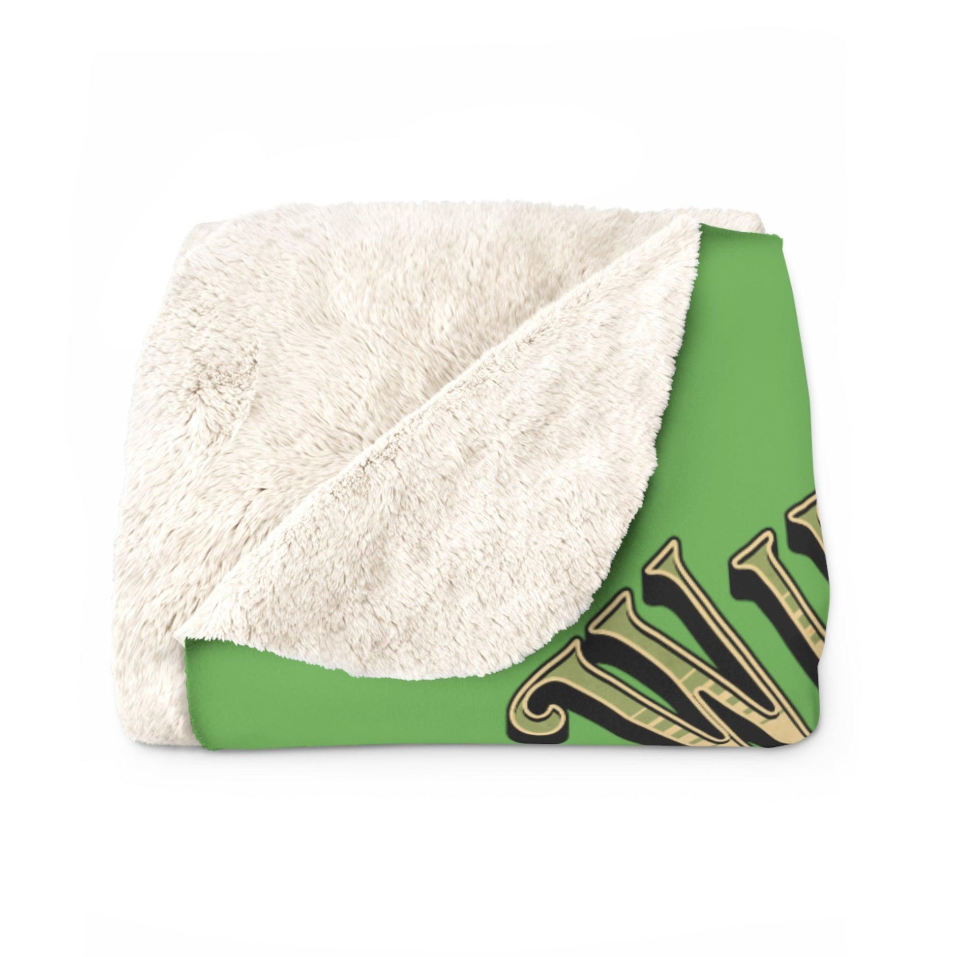 EYNA Emporium - "Wild Shaping it Up" Sherpa Fleece Blanket - Druid